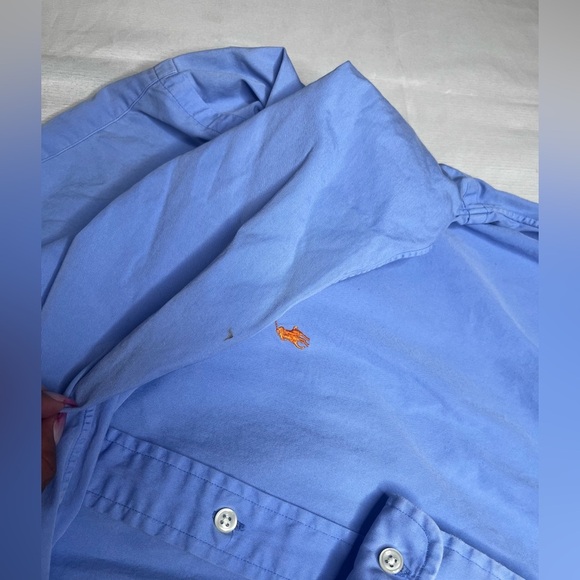 Ralph Lauren Light Blue Casual Button-Down Shirt - Picture 8 of 13